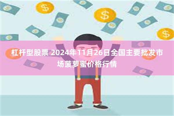 杠杆型股票 2024年11月26日全国主要批发市场菠萝蜜价格行情